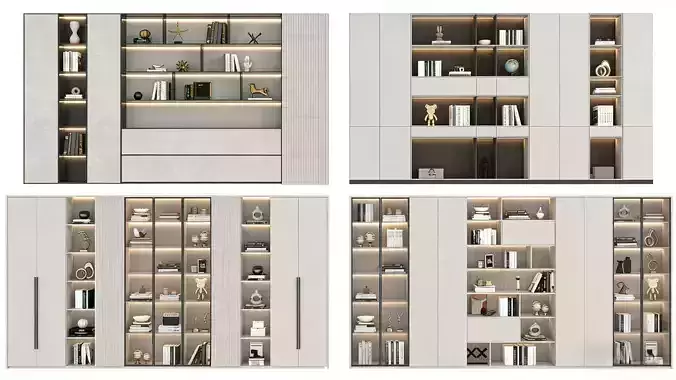 Modern Light Luxury Bookcase