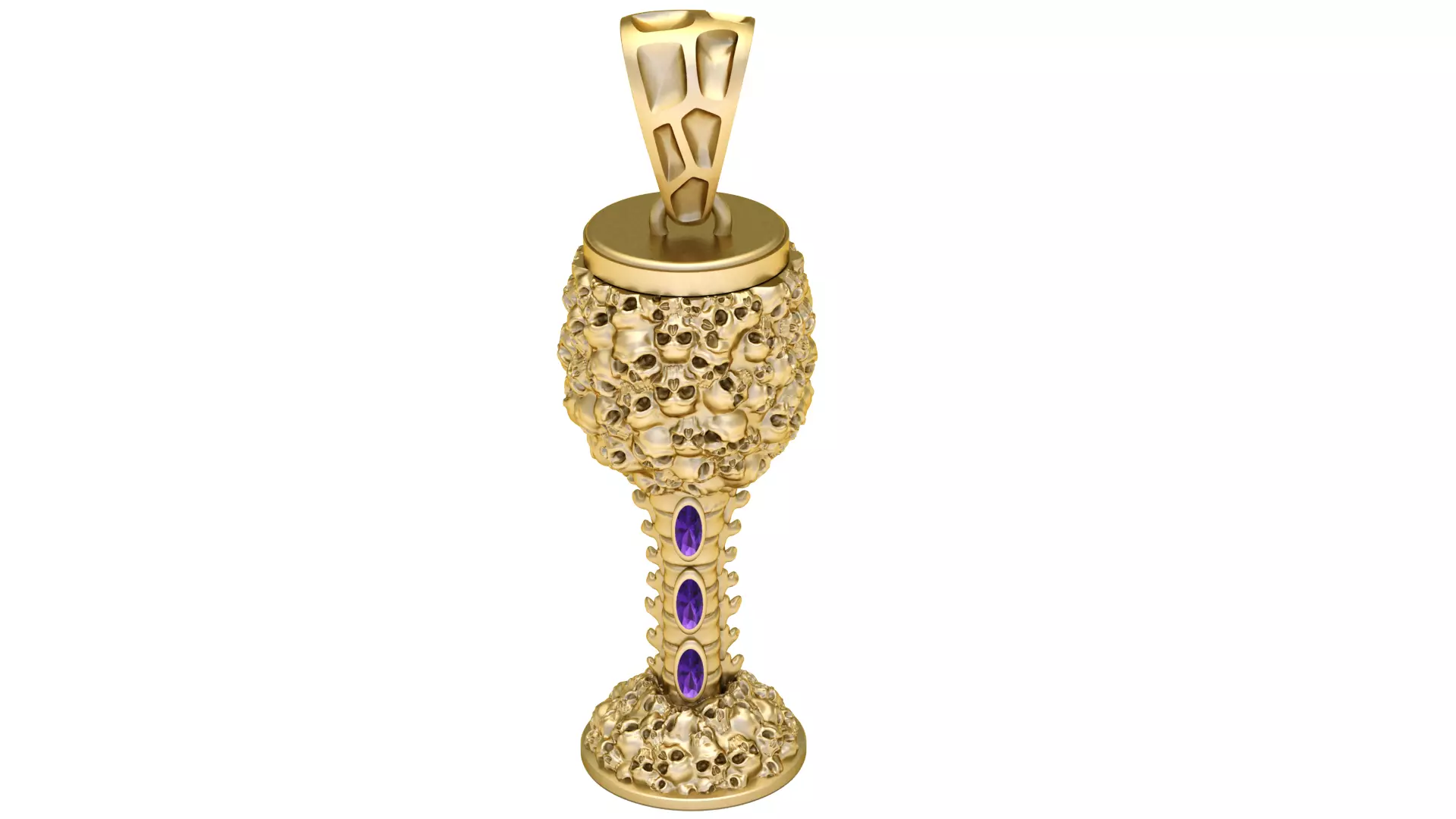 Golden Cup Pendant 3D Printable Model 3D print model