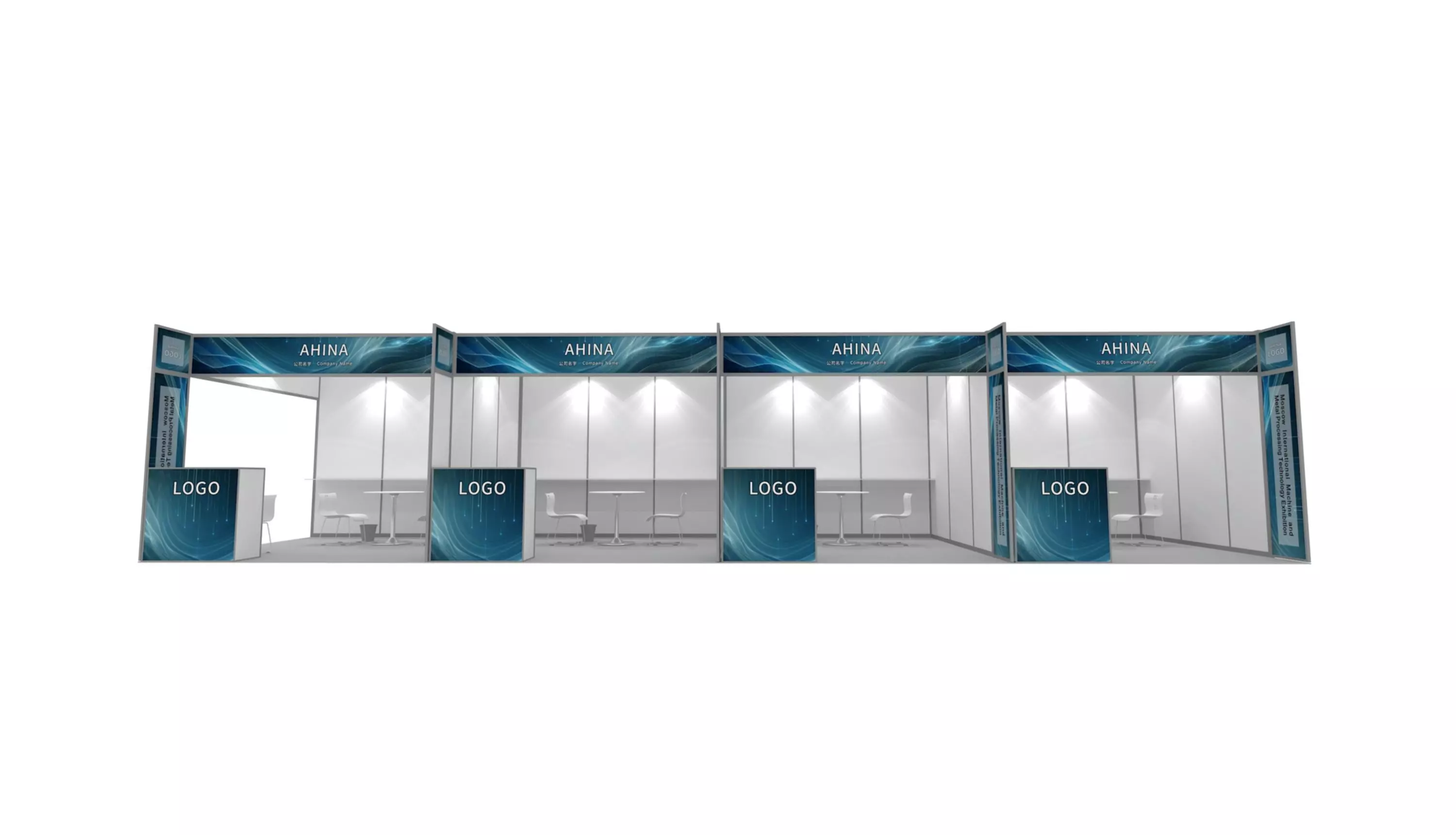 Booth design 3D model
