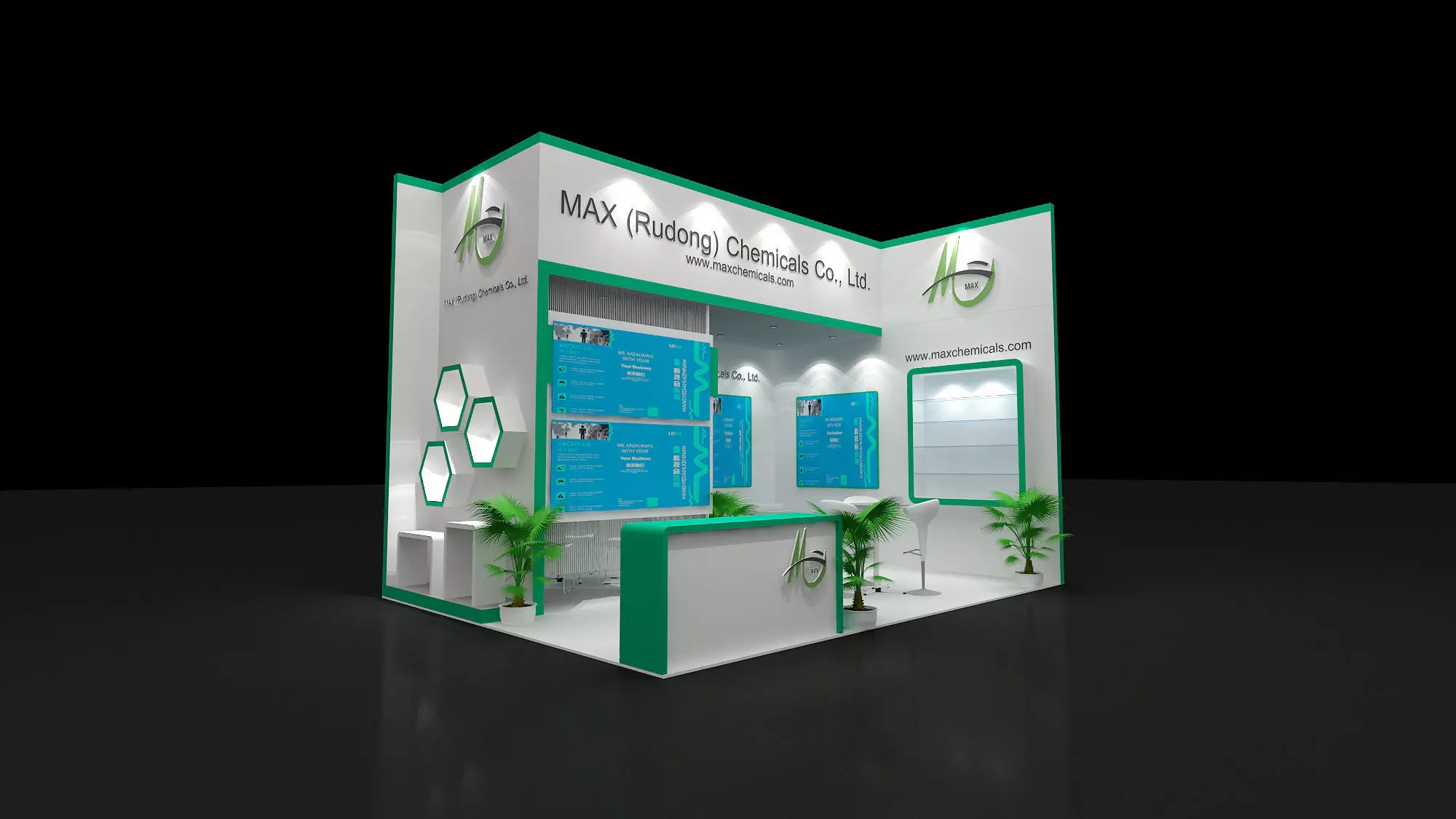 Booth design 3D model