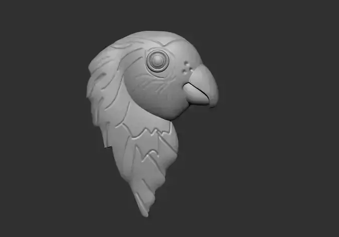 Parrot Relief Pendant 
