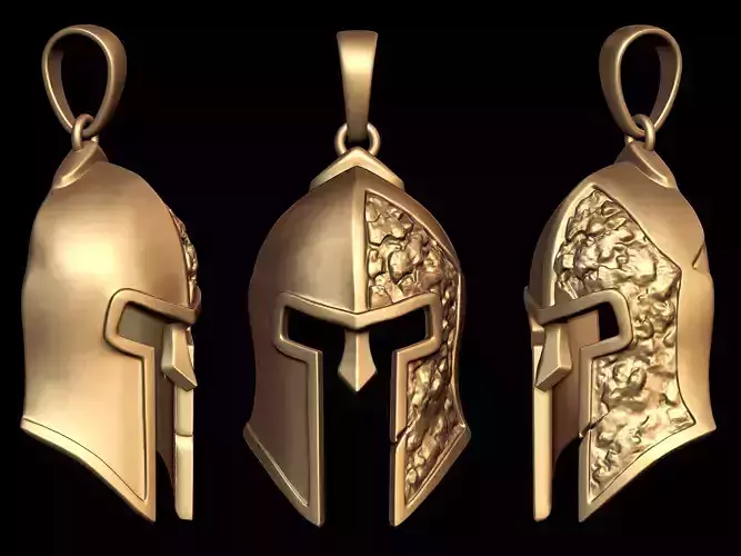 Spartan Nugget Helmet Pendant