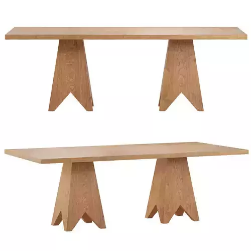 Burl Wood Dining Table by Pierce and Ward for West Elm
