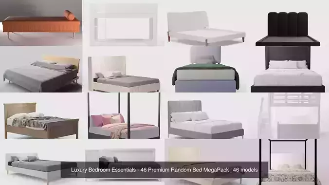 Luxury Bedroom Essentials - 46 Premium Random Bed MegaPack