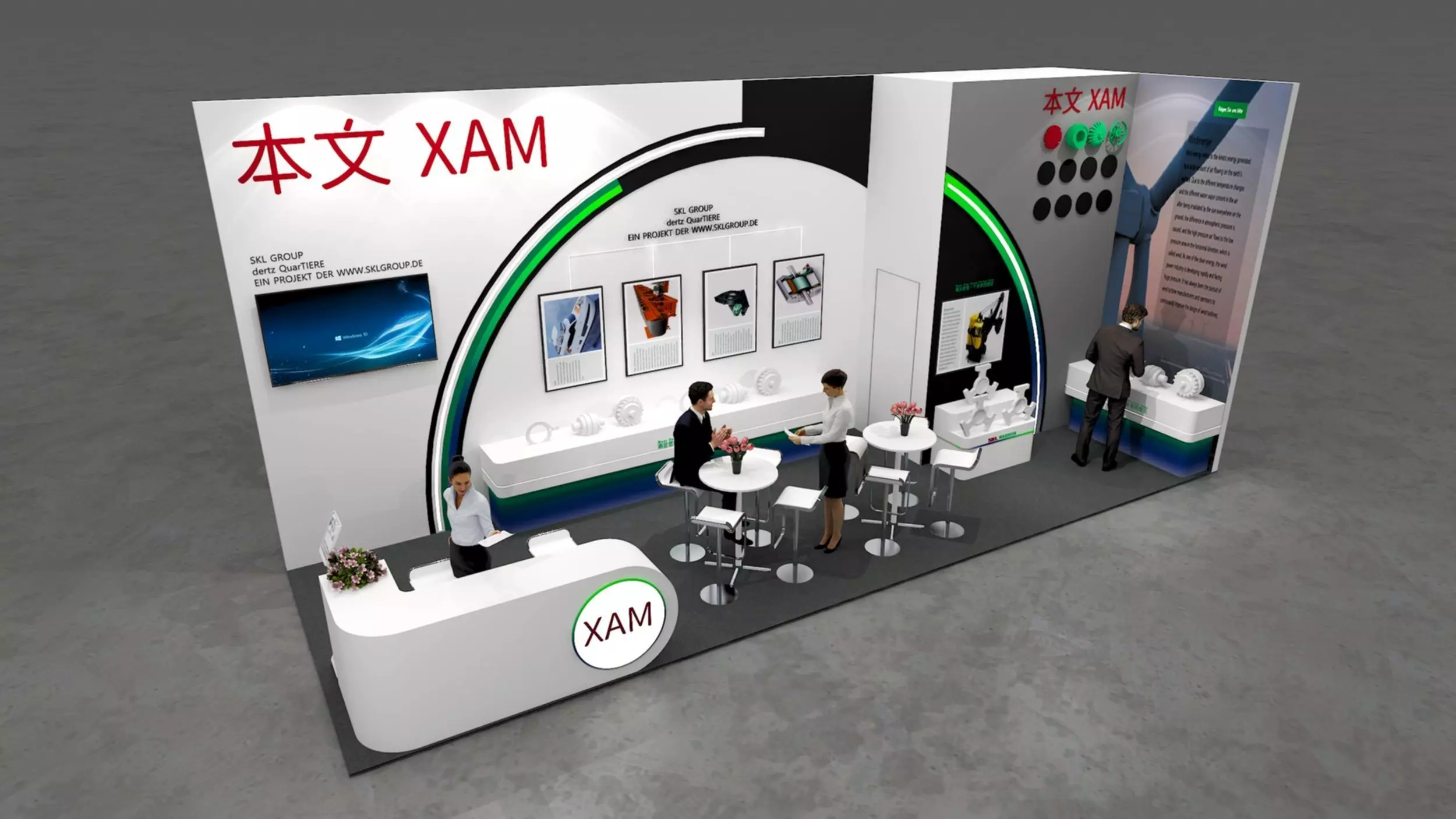 Booth design 3D model