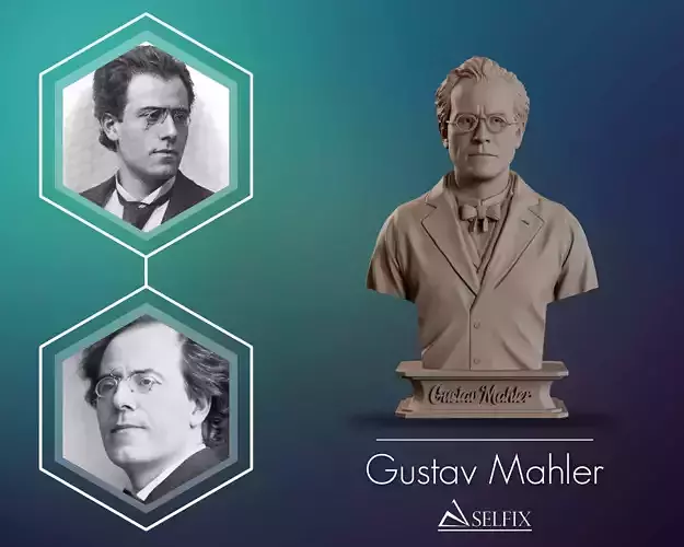  Gustav Mahler Bust Sculpture