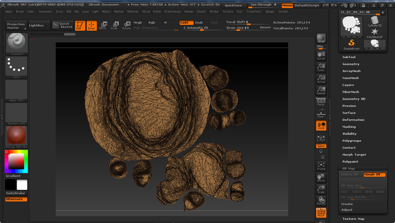 BoulderStone rock formation Free low-poly 3D model_11