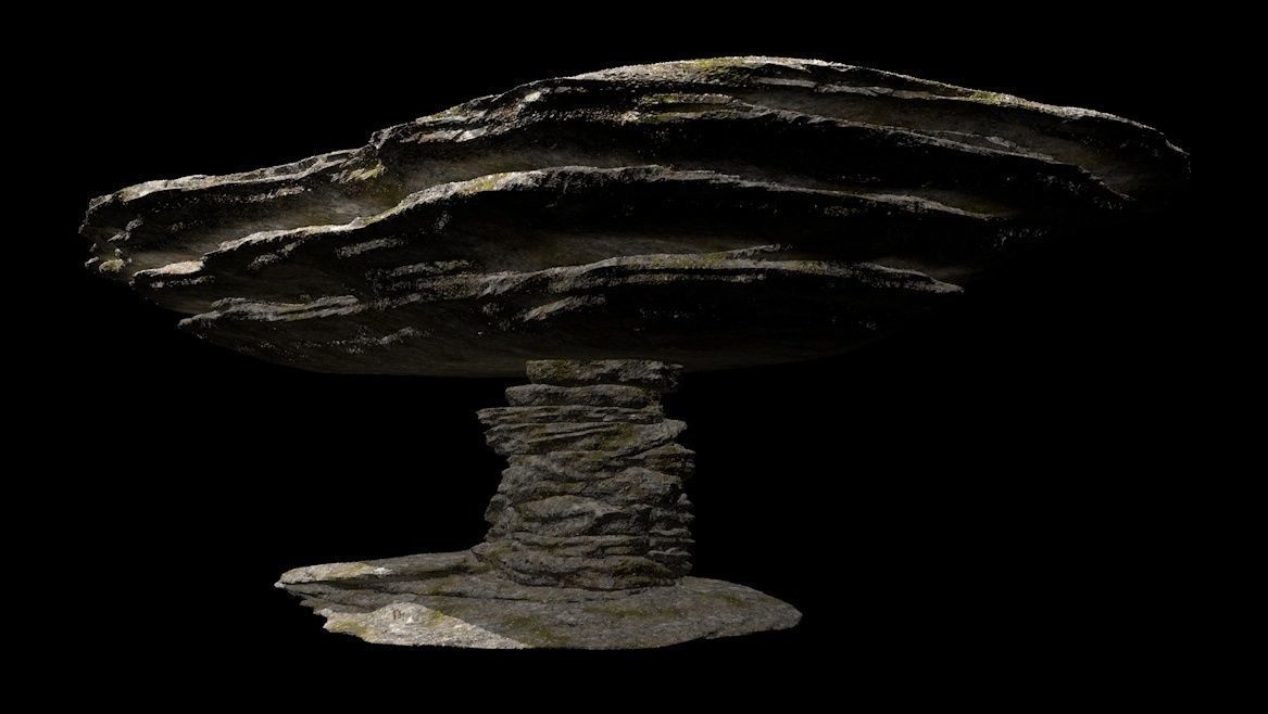 BoulderStone rock formation Free low-poly 3D model_8