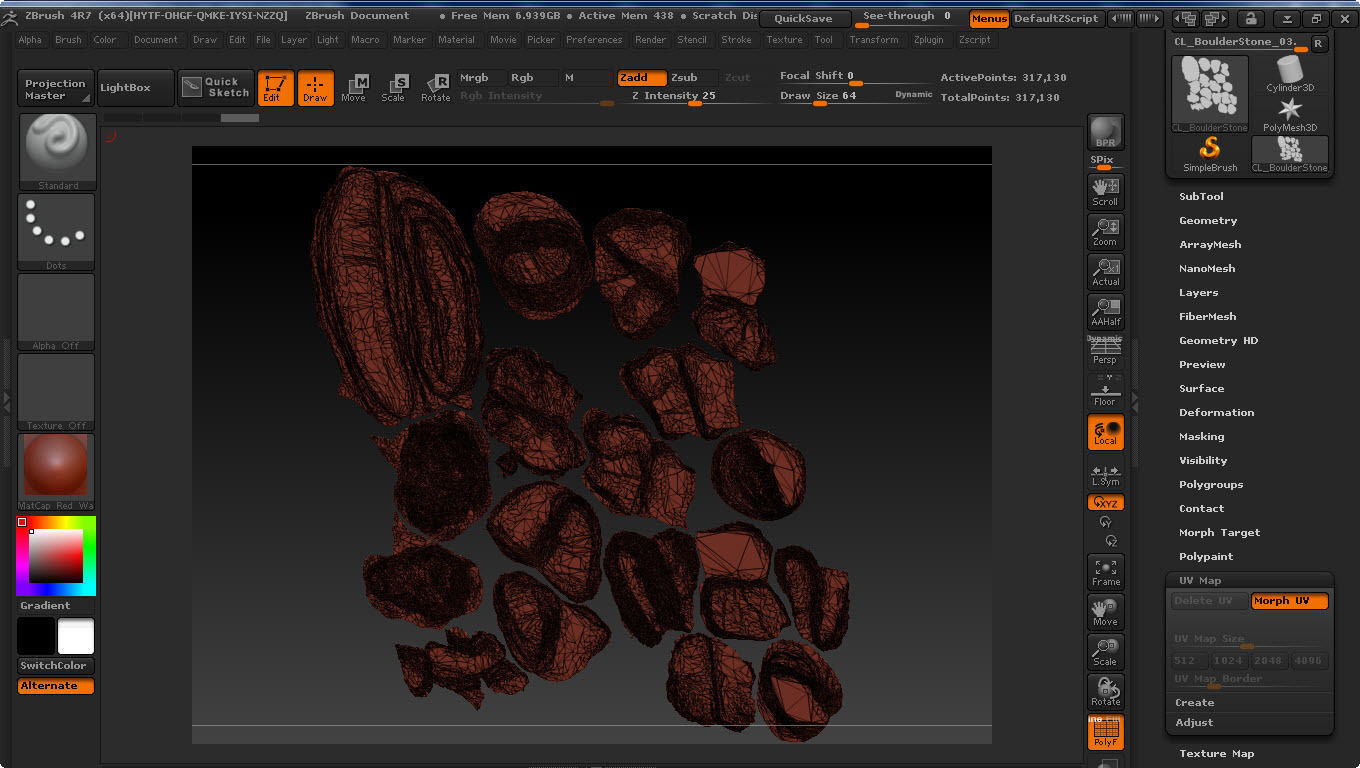 BoulderStone rock formation Free low-poly 3D model_5