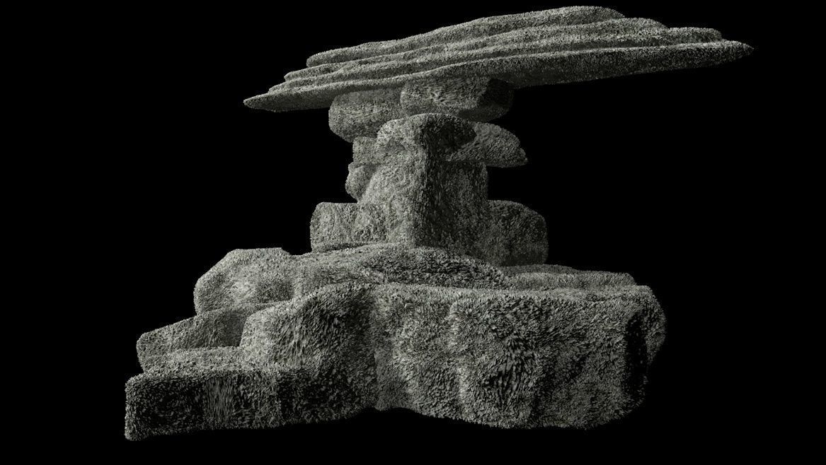 BoulderStone rock formation Free low-poly 3D model_12