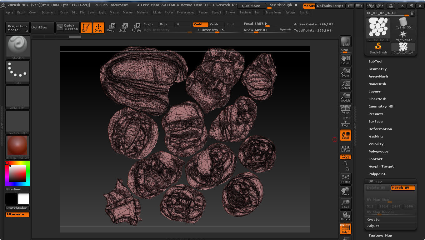 BoulderStone rock formation Free low-poly 3D model_17