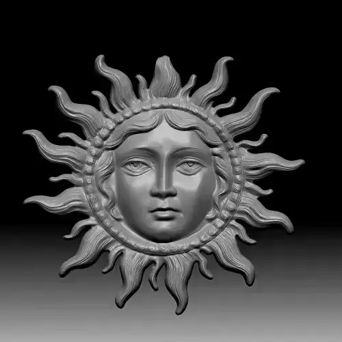 Sun pendant 3D print model