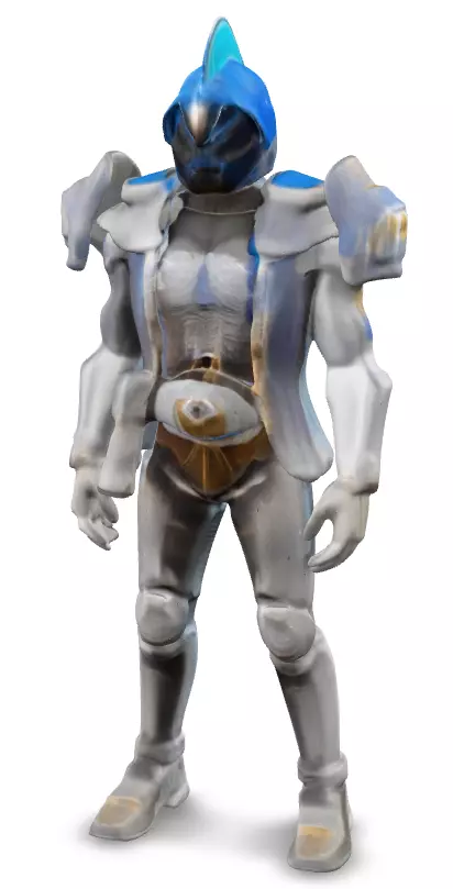 Futuristic Hooded Warrior High-Tech Armor 3D Model 3D print model