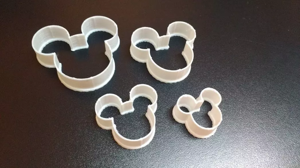 Set of Cookie Cutters Mickeys Head Shape 3D print model_0