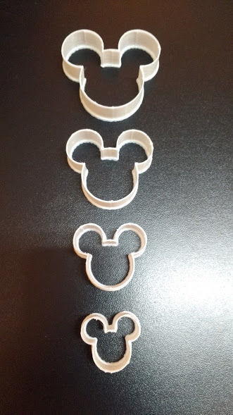 Set of Cookie Cutters Mickeys Head Shape 3D print model_1
