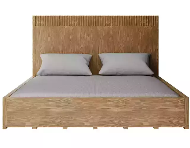 Bed - Solid Oak Light