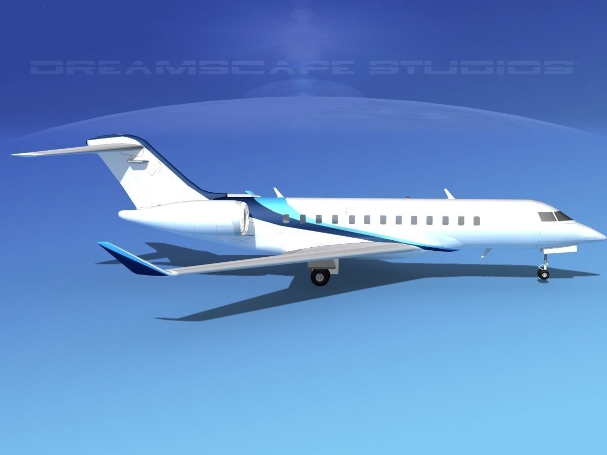 Bombardier Global Express 6000 V10 3D model_4