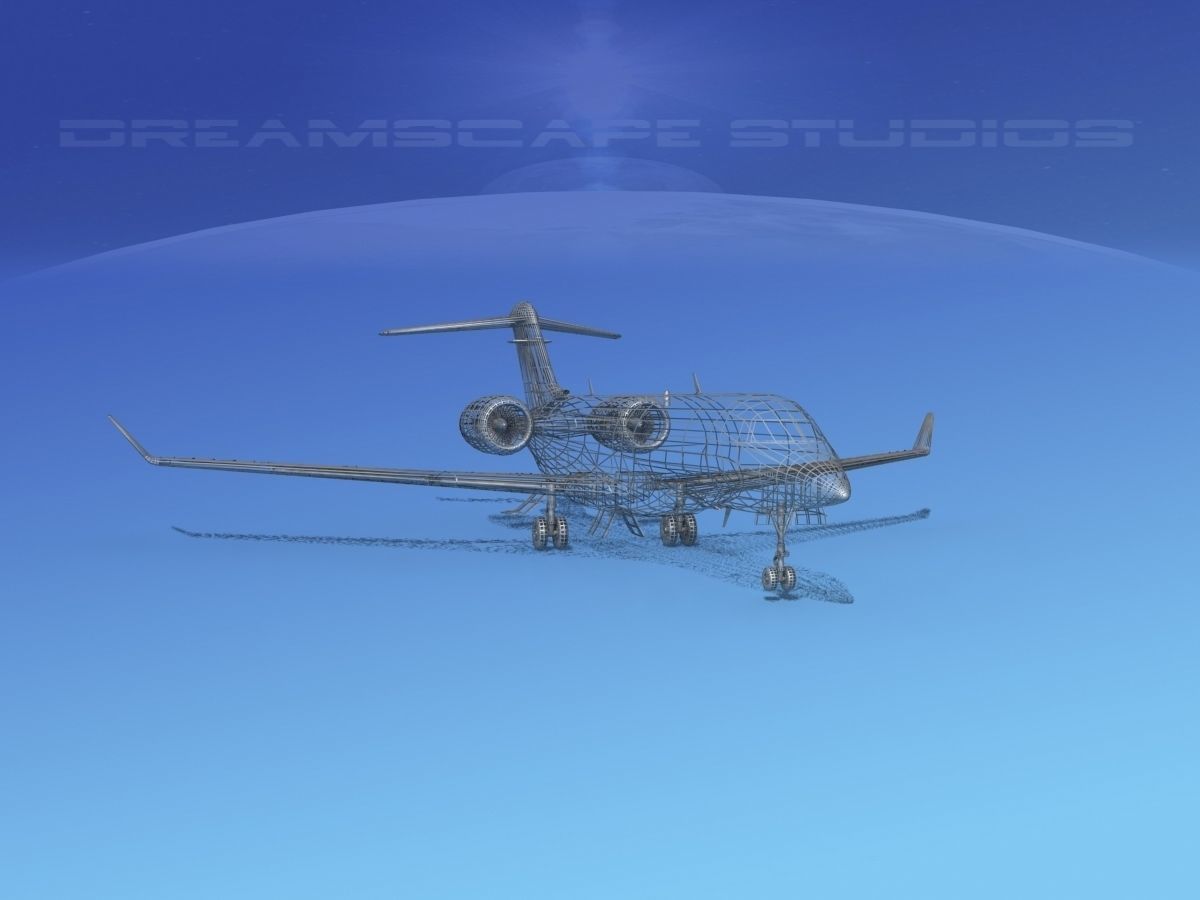 Bombardier Global Express 6000 V10 3D model_12