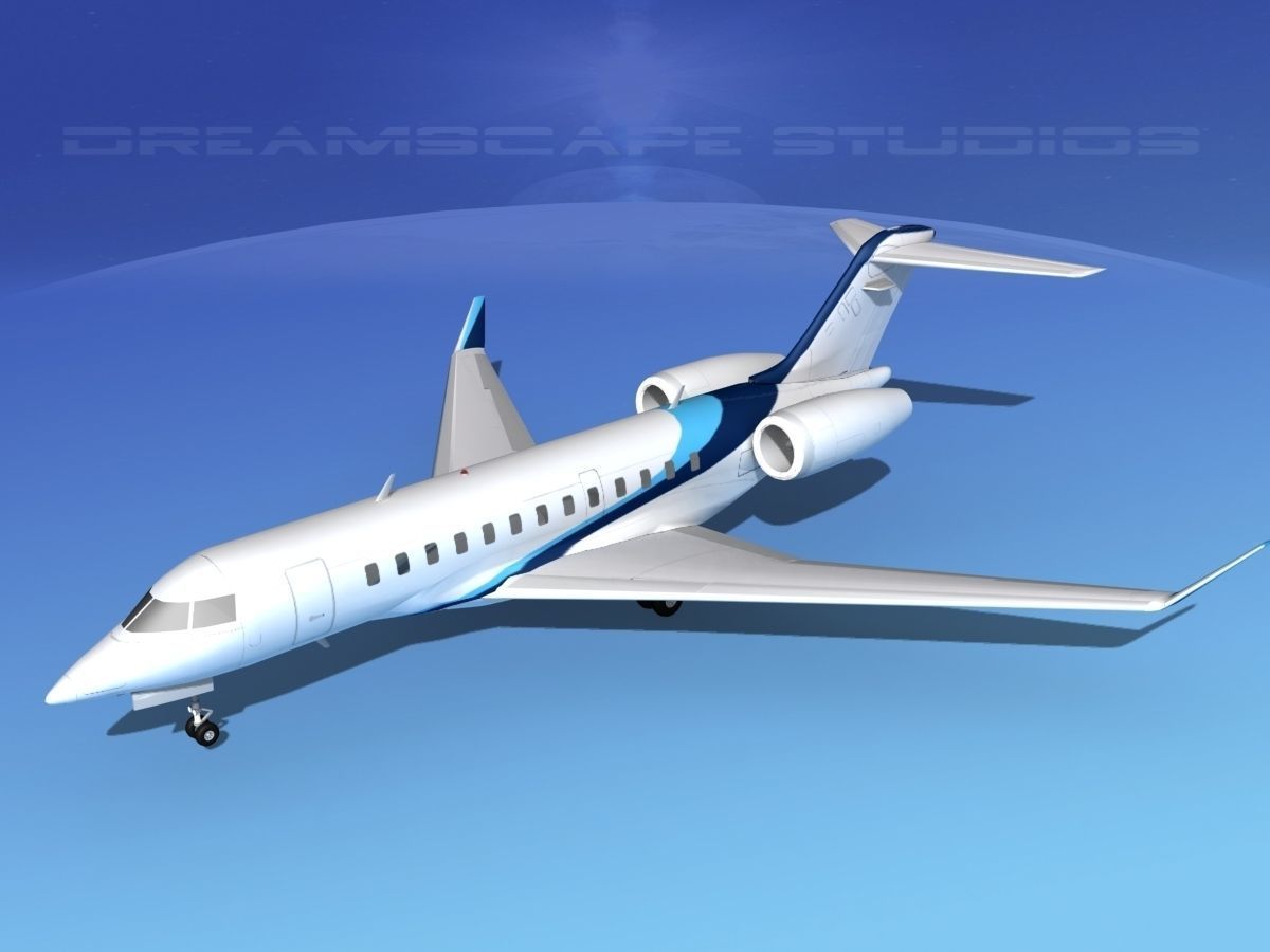 Bombardier Global Express 6000 V10 3D model_10