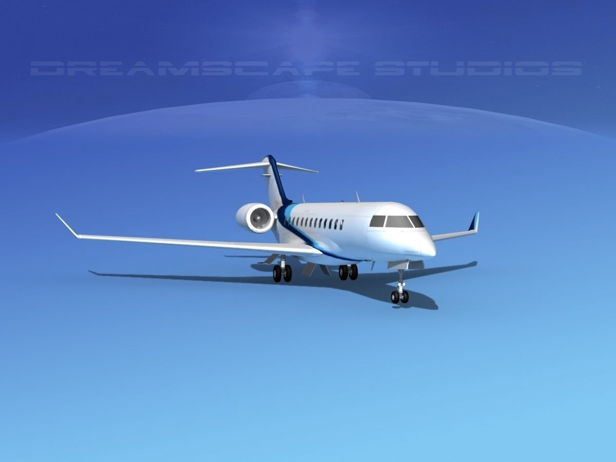 Bombardier Global Express 6000 V10 3D model_2