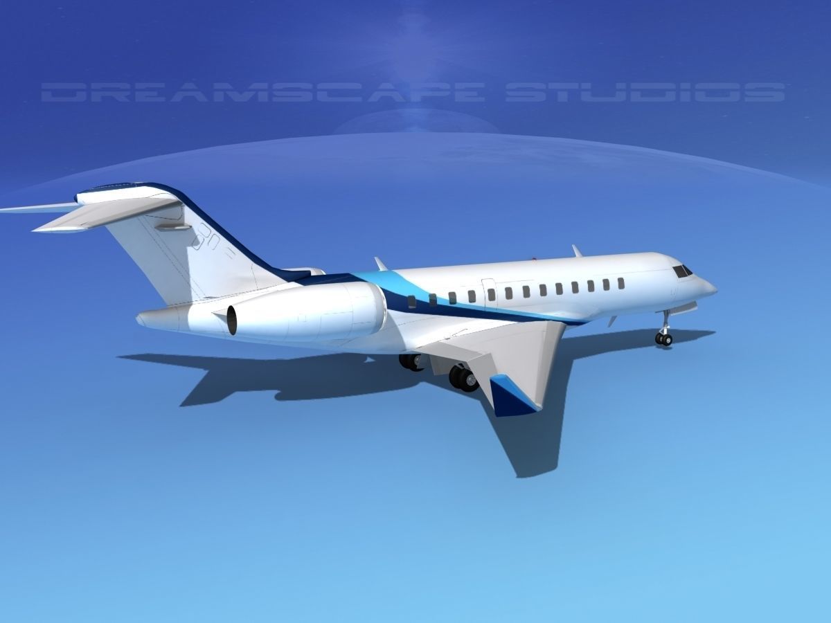 Bombardier Global Express 6000 V10 3D model_5