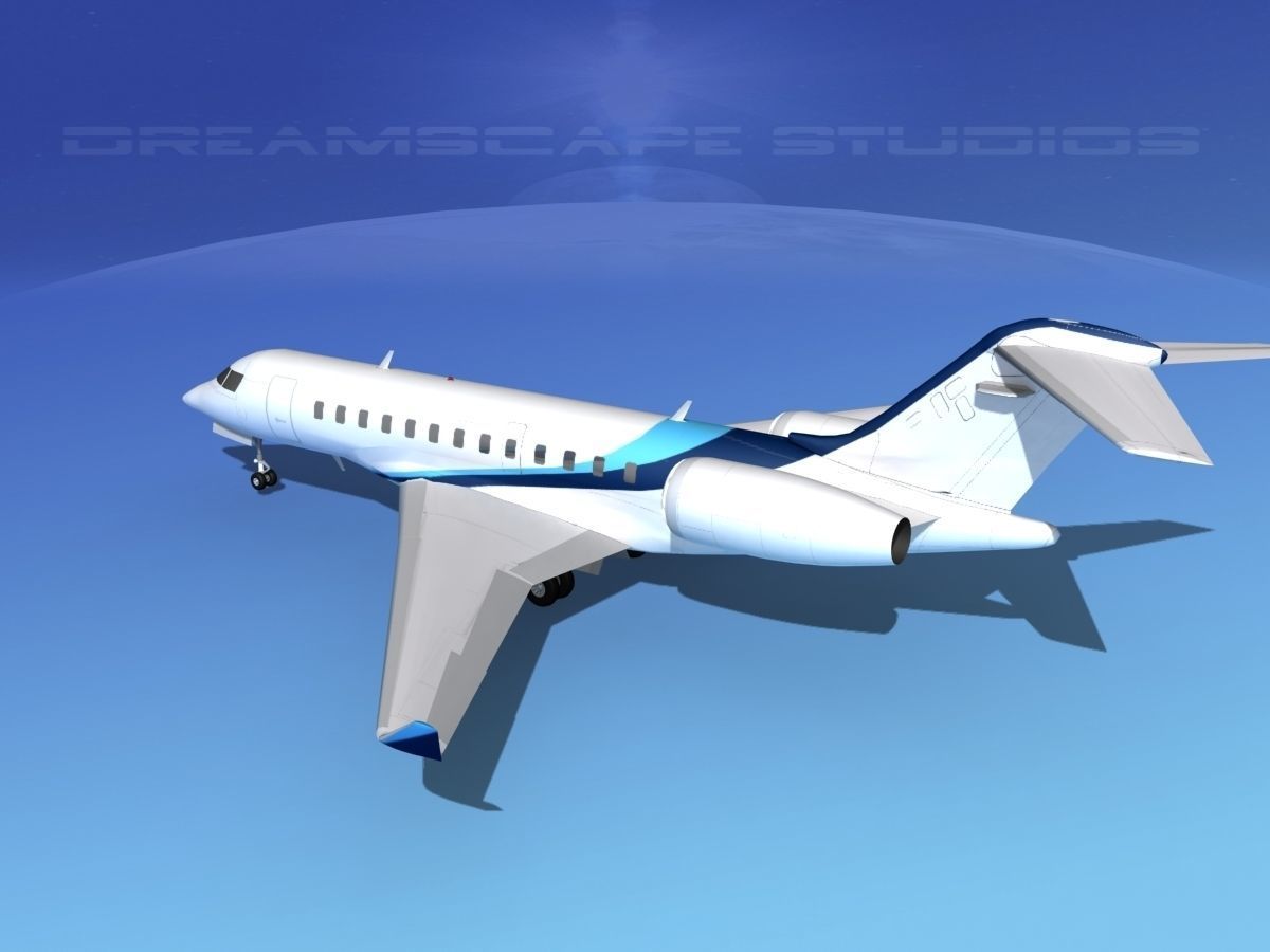 Bombardier Global Express 6000 V10 3D model_8
