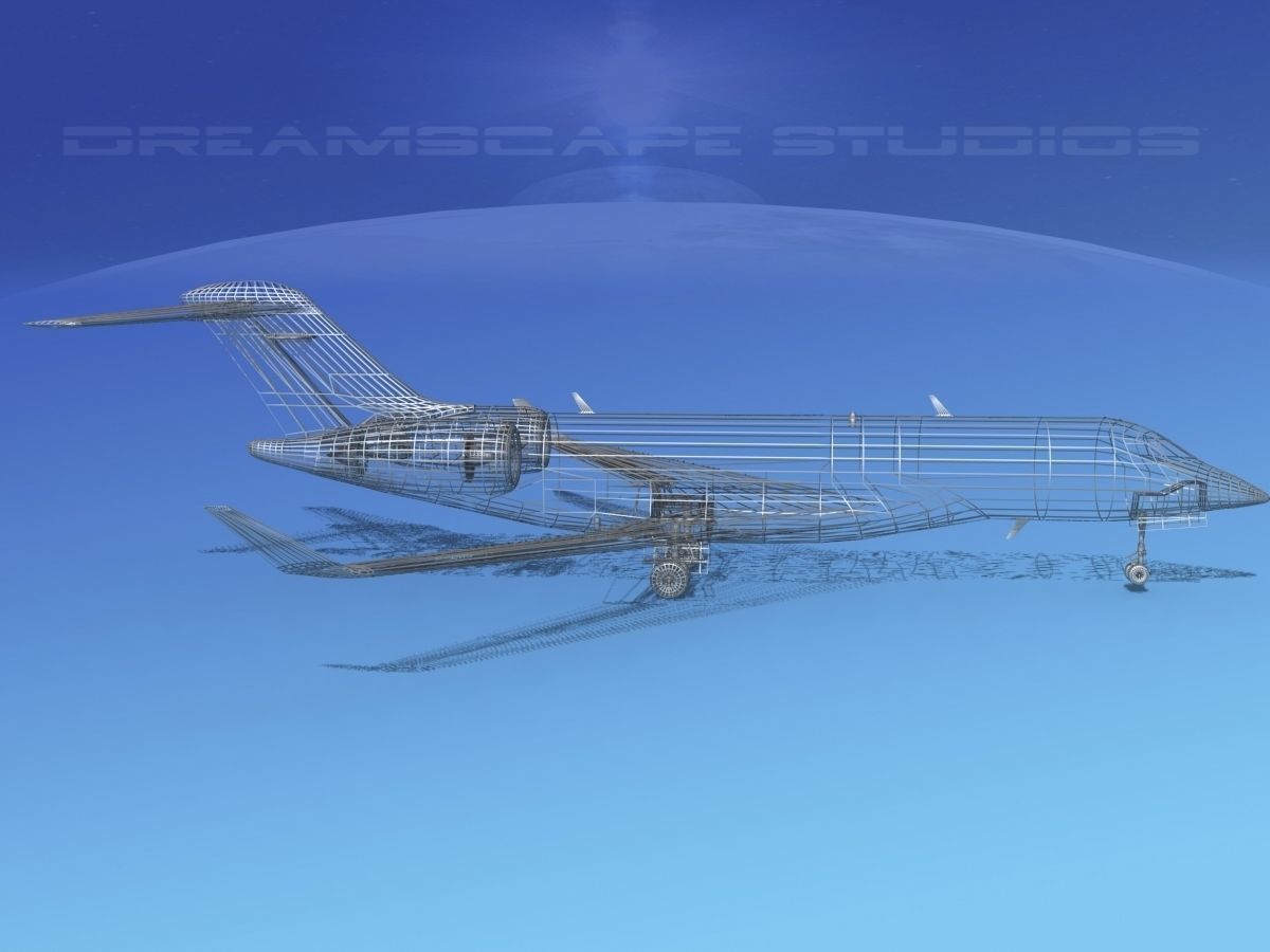 Bombardier Global Express 6000 V10 3D model_13