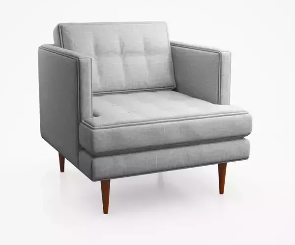 Peggy Mid Century Armchair by West Elm 3D model