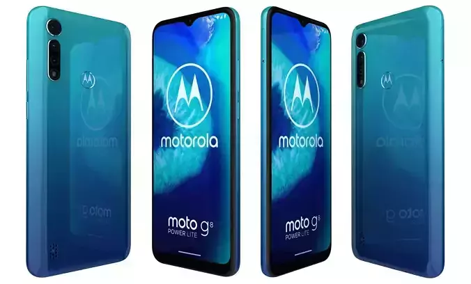 Motorola Moto G8 Arctic Blue High Poly