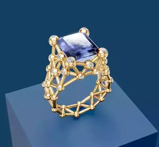 Crystal Grid ring