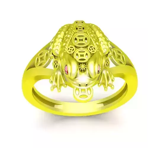 Mechanical Frog Hollow Art Ring Design for Men and Women 86a