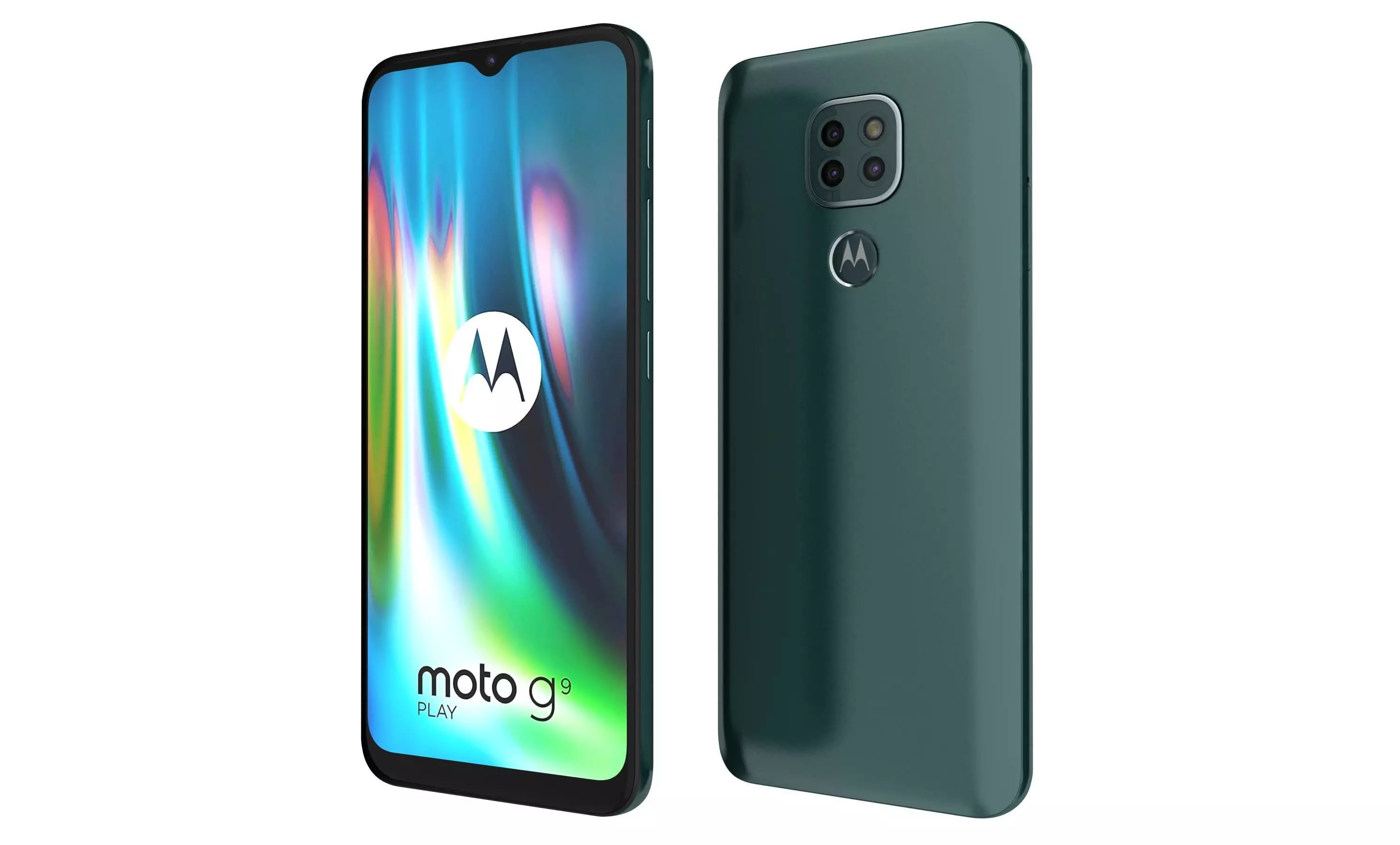 Motorola Moto G9 Play Forest Green High Poly 3D model | CGTrader