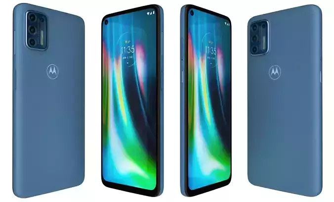 Motorola Moto G9 Plus Blue High Poly