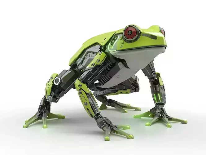 Sci-Fi Robot Assault Frog 3D Model