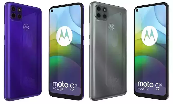 Motorola Moto G9 Power Electric Violet And  Sage High Poly