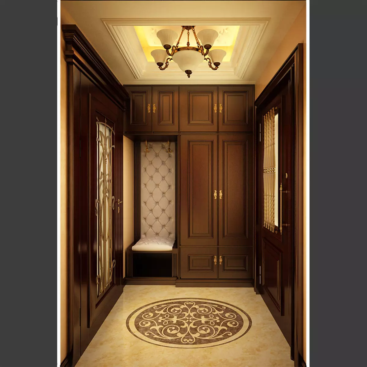 Classic House Vestibule 3D model_0