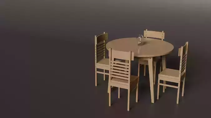 4 Seater Round Table