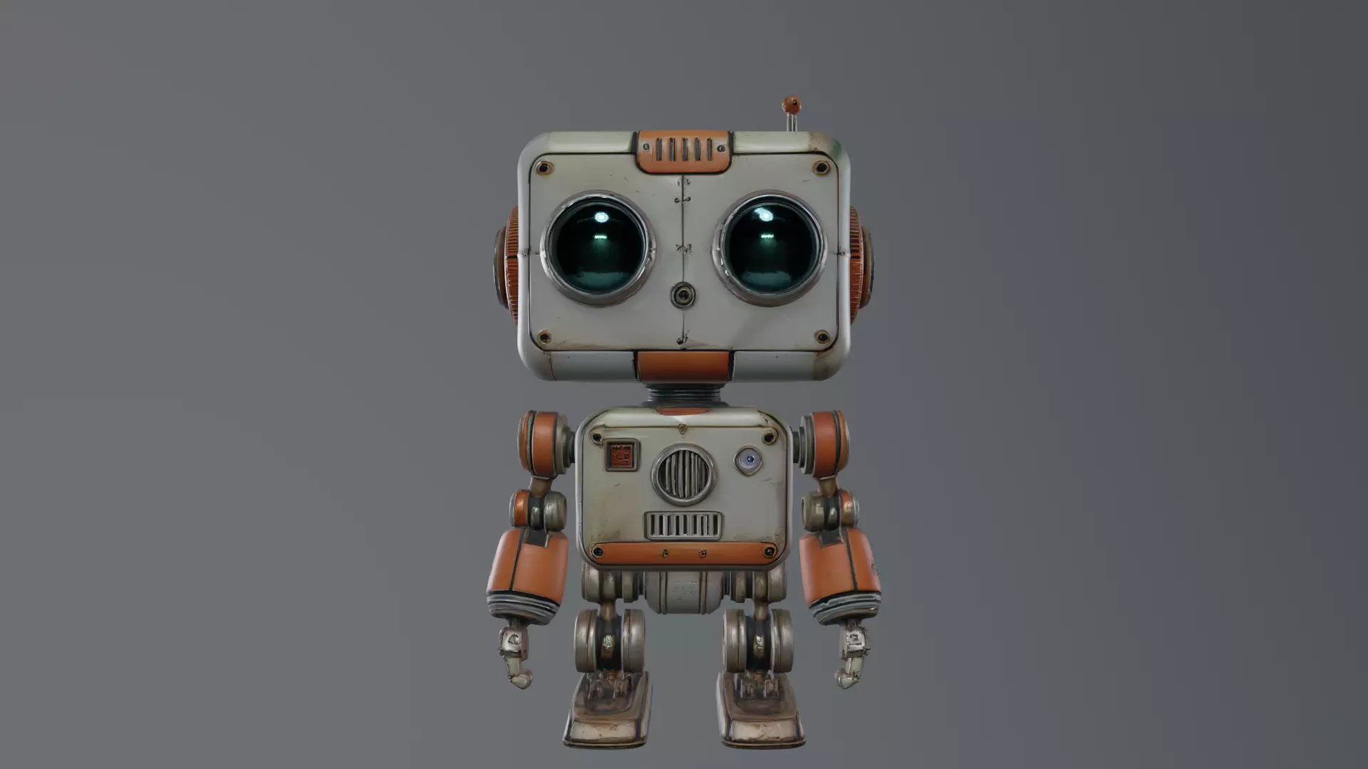 cute robot 3D model