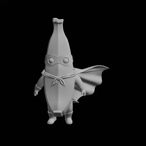 Superhero Banana Print Model