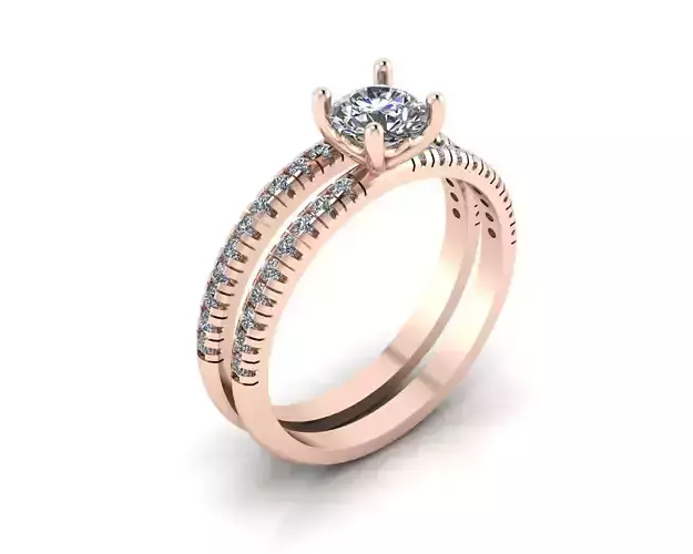 round solitaire engagement