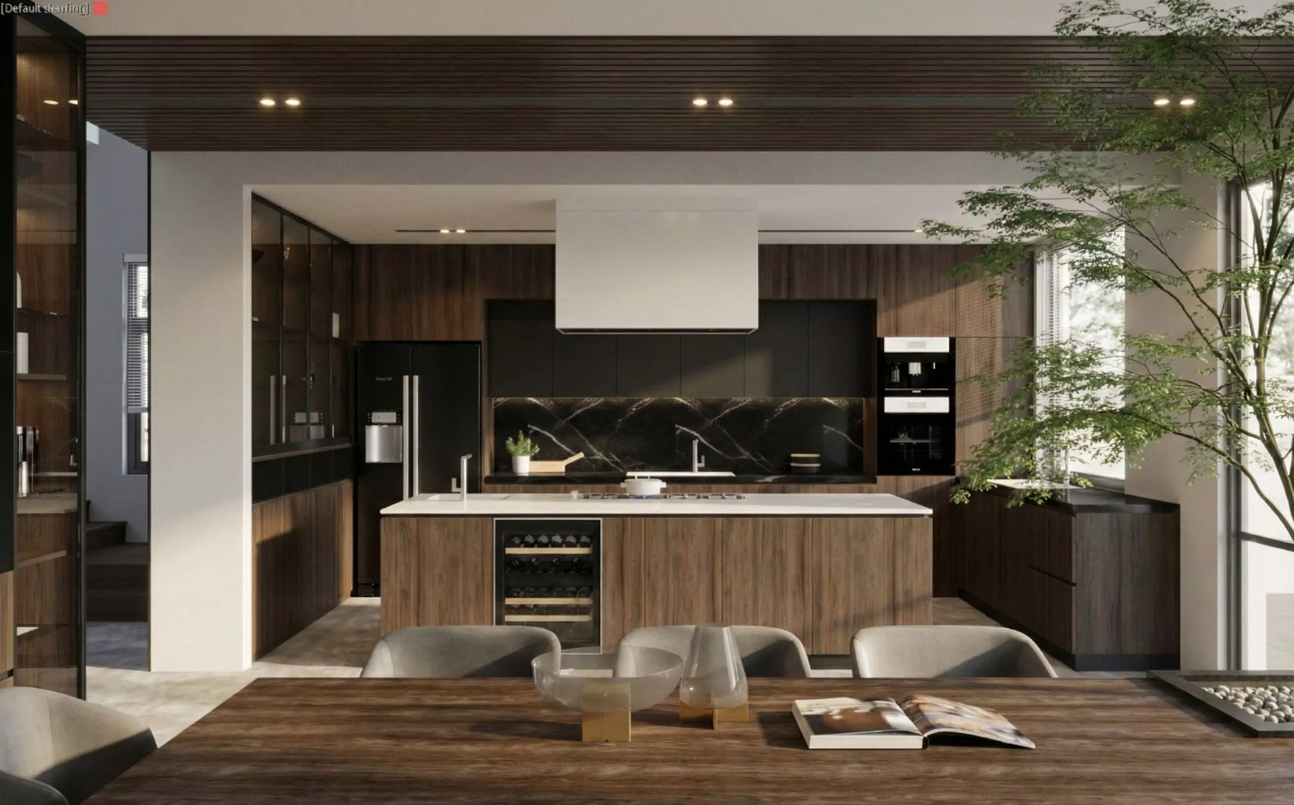 Modern Villa Living room 3D model