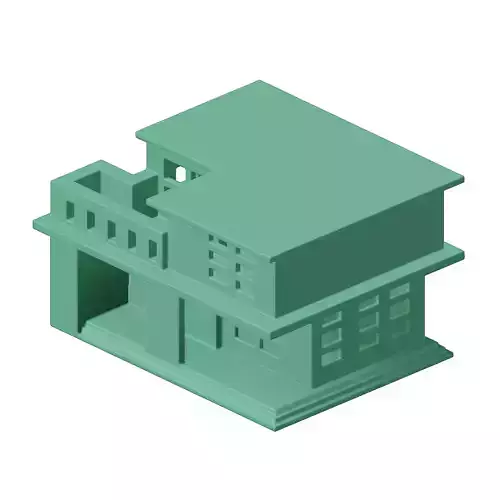 Plastic Exquisite Cartoon Villa Toy