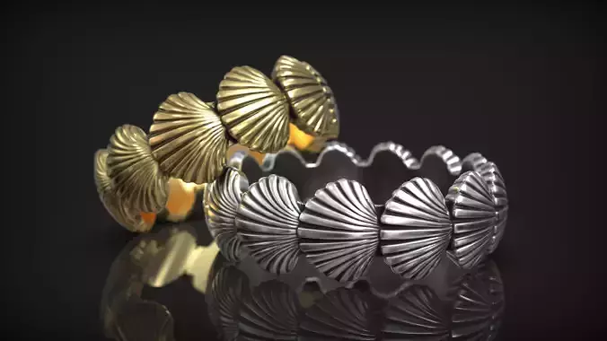 Scallop Shell Ring Camino de Santiago Symbol Pilgrim Band