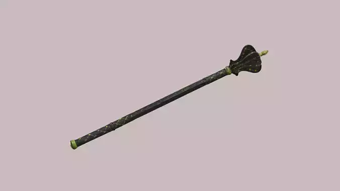 Ornate Fantasy Mace - Game-Ready PBR Melee Weapon
