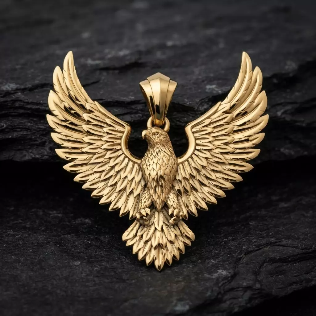 Eagle Pendant 3d v4 3D print model