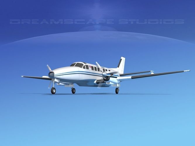 Beechcraft B99 Ameriflight 3D model