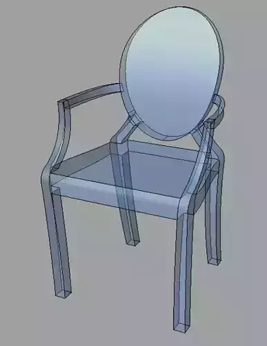 ghost Chair P Starck Free 3D model