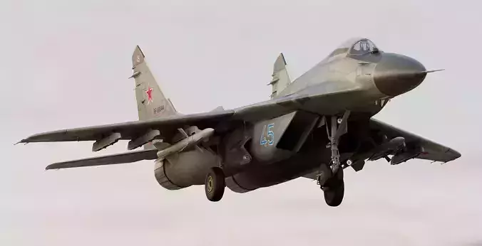 Russian Fighter Jet Mikoyan MiG-29 Fulcrum