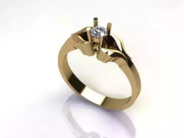 17 Pointer Solitaire Wedding Ring For Diamond 