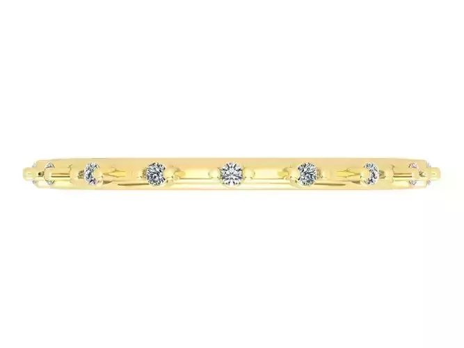 Small Round Diamond Stacking Ring Anniversary Band 3dm